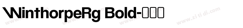 WinthorpeRg Bold字体转换